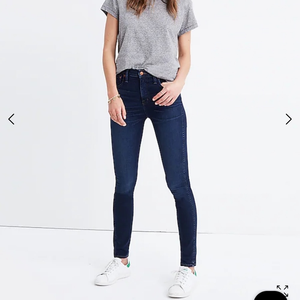 Madewell 10" High-Rise Skinny Jeans in Hayes Wash Size 25P